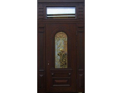 Входная металлическая дверь массив модель 100